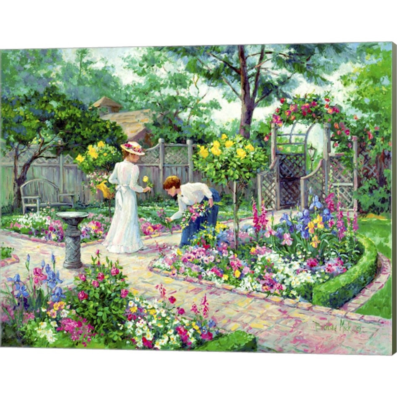 Botanical Enchantment by Barbara Mock 20" x 16" Canvas Wall Art